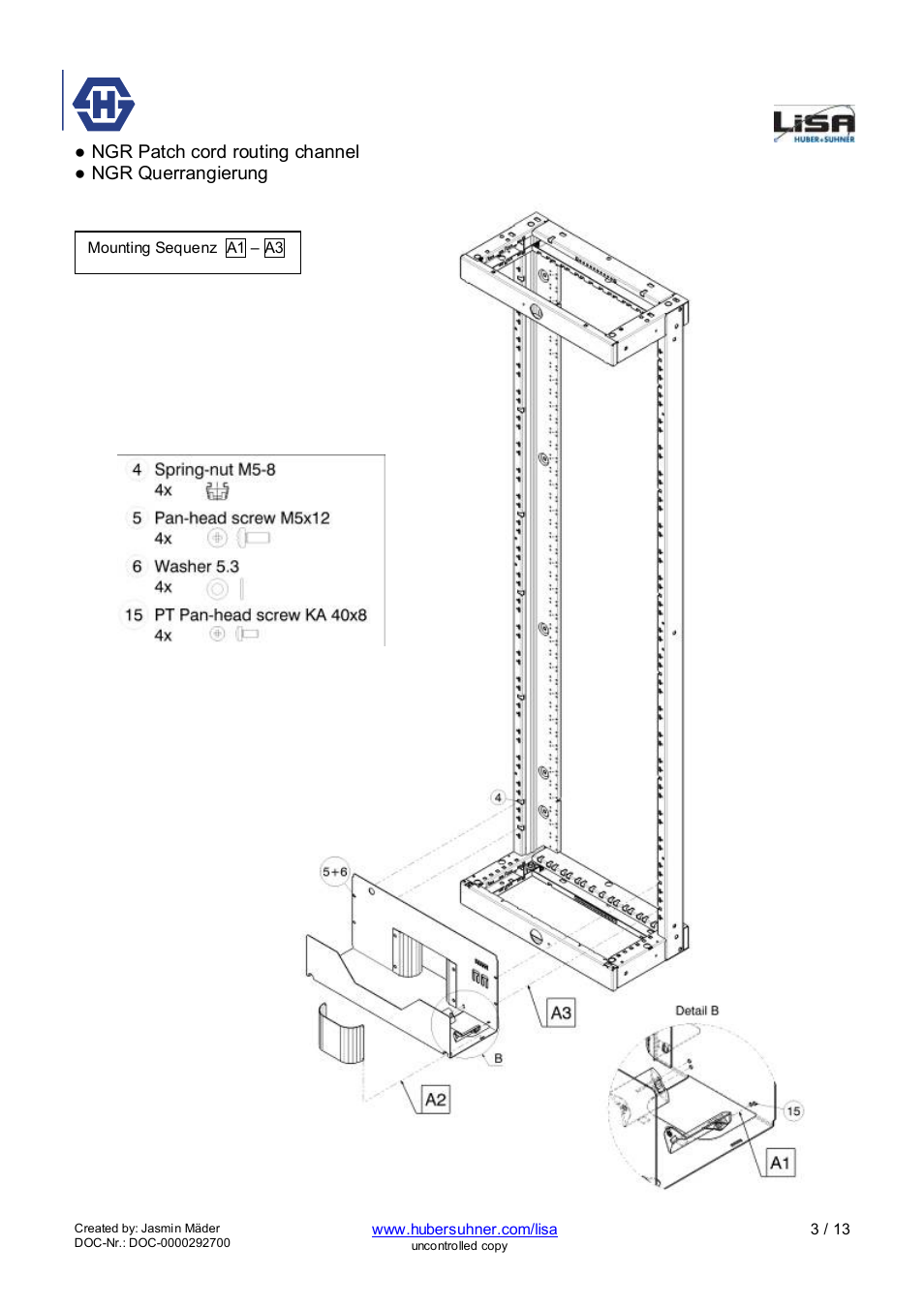 Ngr 6-22 | HUBER+SUHNER NGR 6-18 User Manual | Page 3 / 13