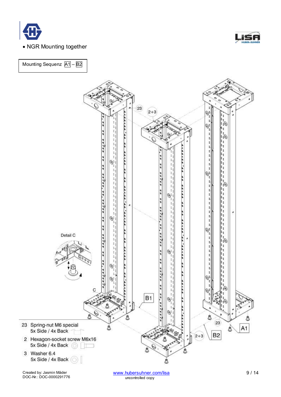Ngr 3-22 | HUBER+SUHNER NGR 3-22 User Manual | Page 9 / 14