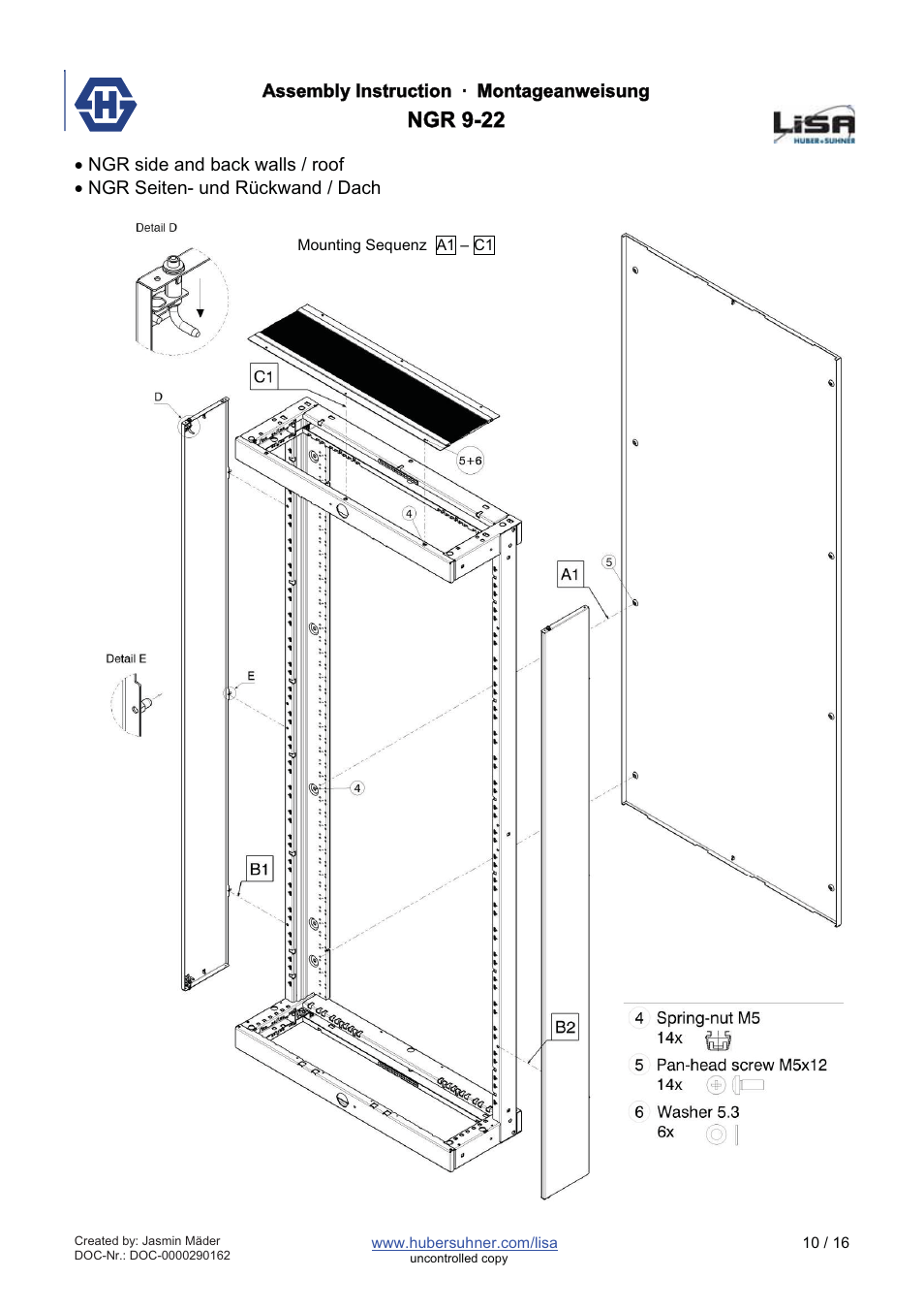 Ngr 9-22 | HUBER+SUHNER NGR 9-22 User Manual | Page 10 / 16