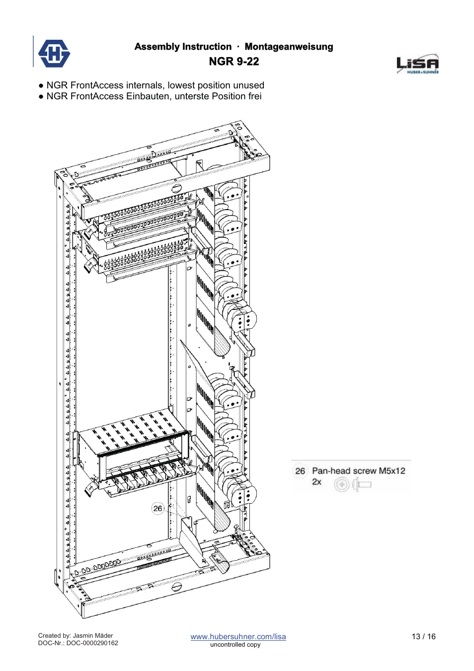 Ngr 9-22 | HUBER+SUHNER NGR 9-22 User Manual | Page 13 / 16
