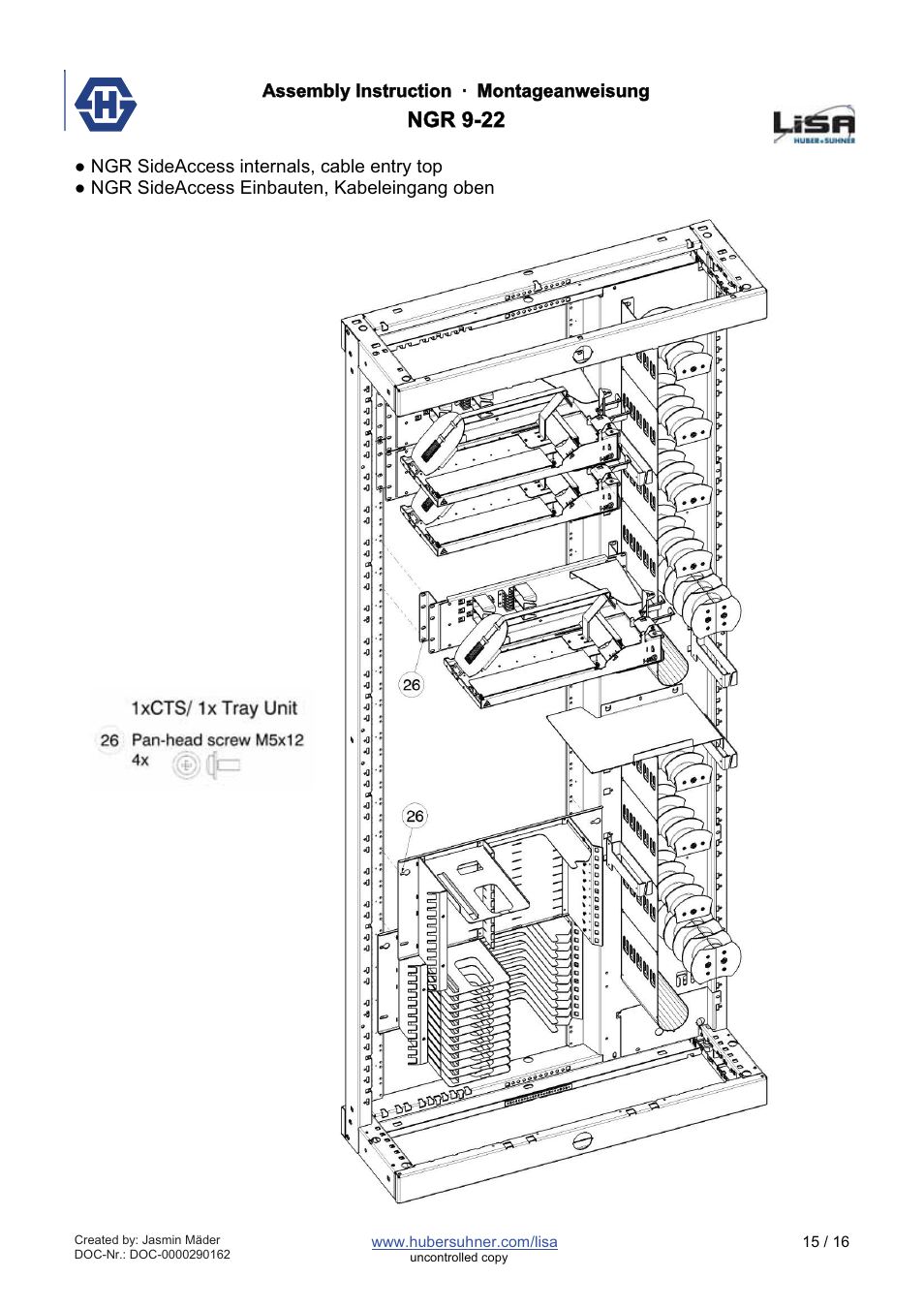 Ngr 9-22 | HUBER+SUHNER NGR 9-22 User Manual | Page 15 / 16