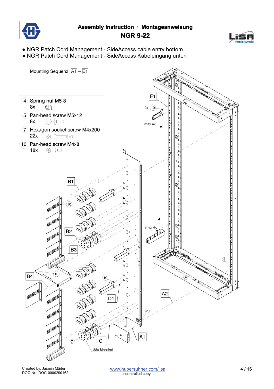 Ngr 9-22 | HUBER+SUHNER NGR 9-22 User Manual | Page 4 / 16