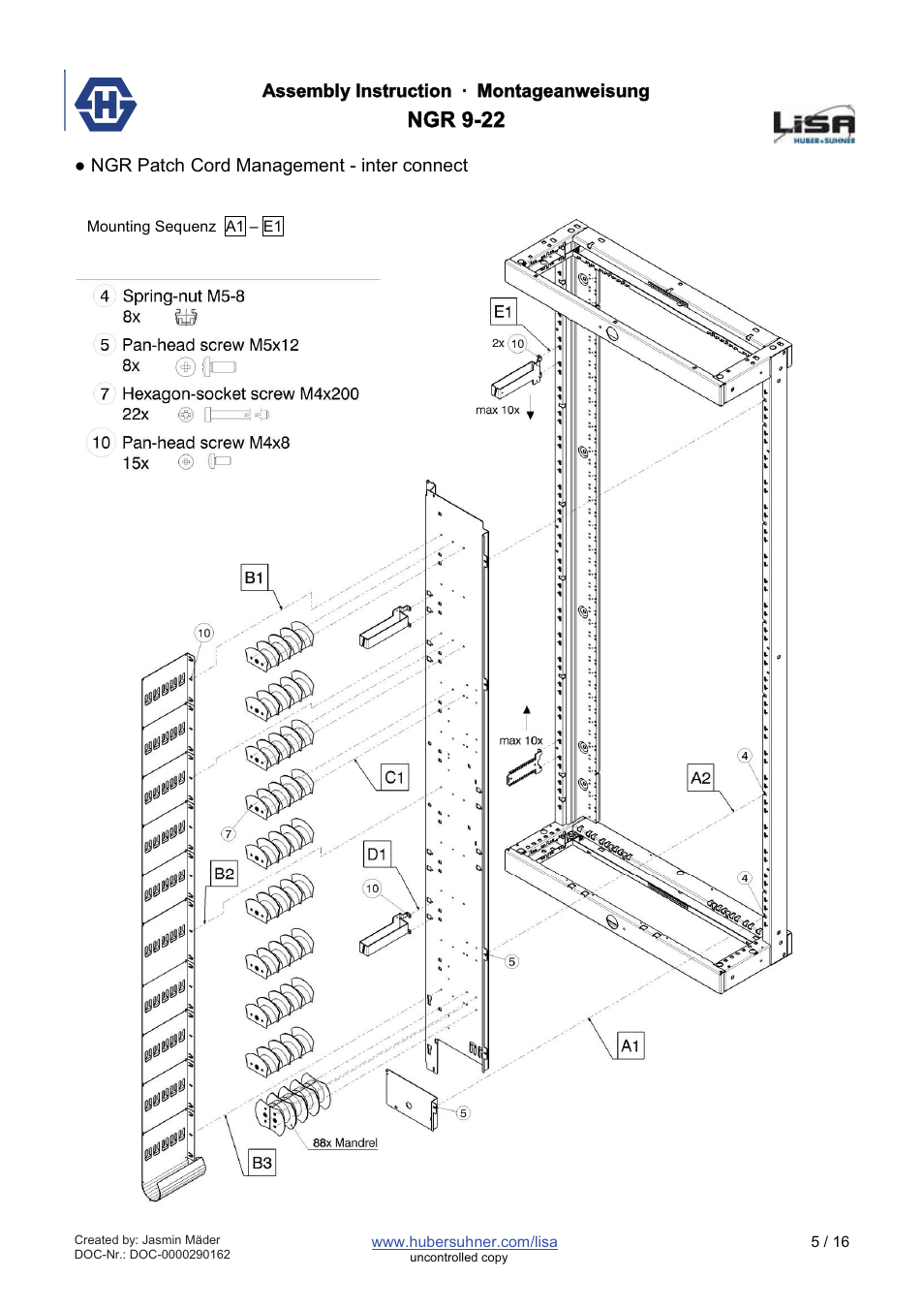 Ngr 9-22 | HUBER+SUHNER NGR 9-22 User Manual | Page 5 / 16