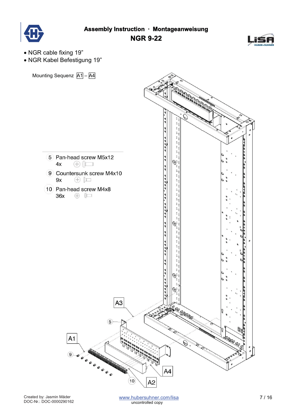 Ngr 9-22 | HUBER+SUHNER NGR 9-22 User Manual | Page 7 / 16