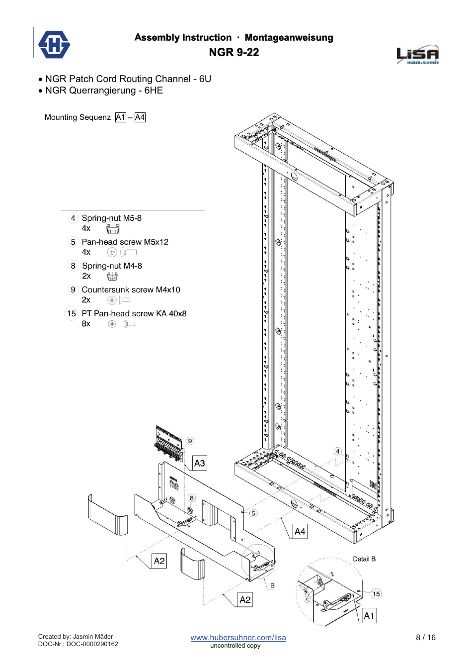 Ngr 9-22 | HUBER+SUHNER NGR 9-22 User Manual | Page 8 / 16