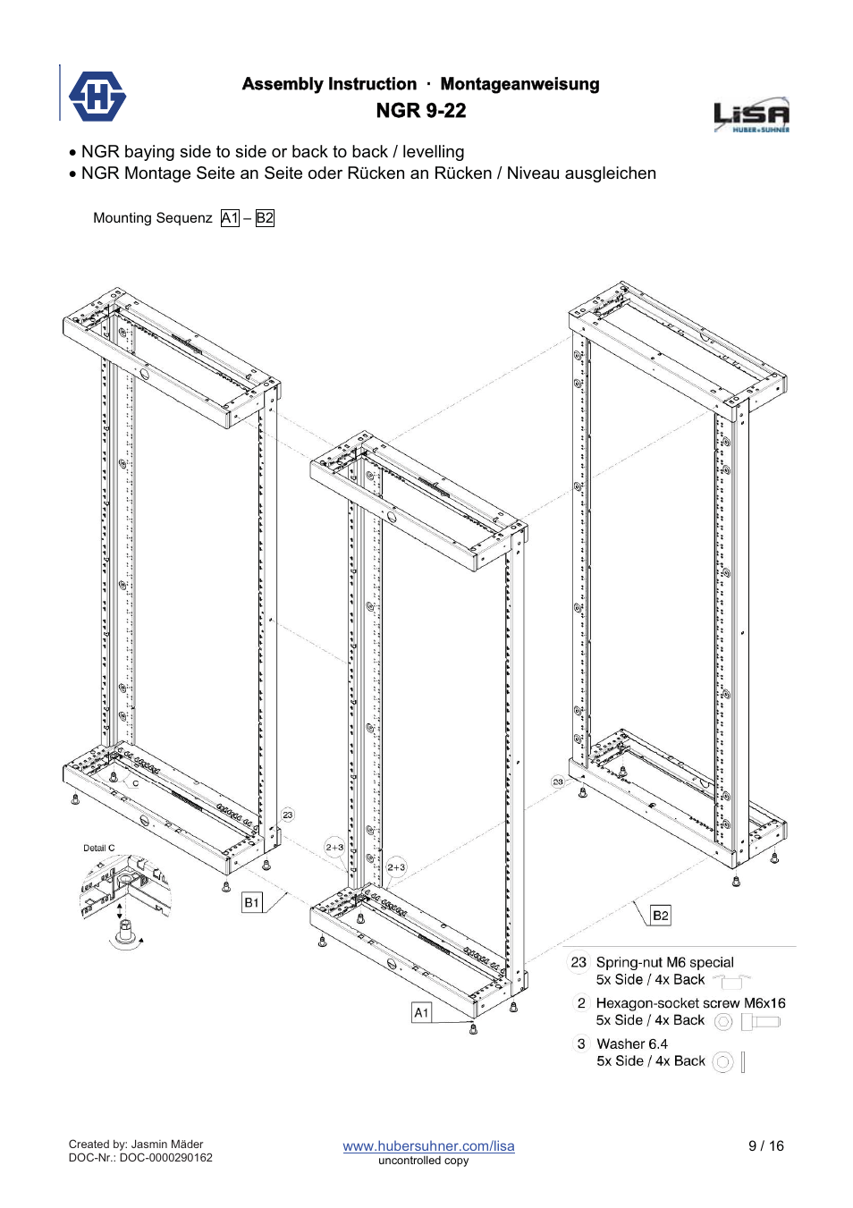 Ngr 9-22 | HUBER+SUHNER NGR 9-22 User Manual | Page 9 / 16