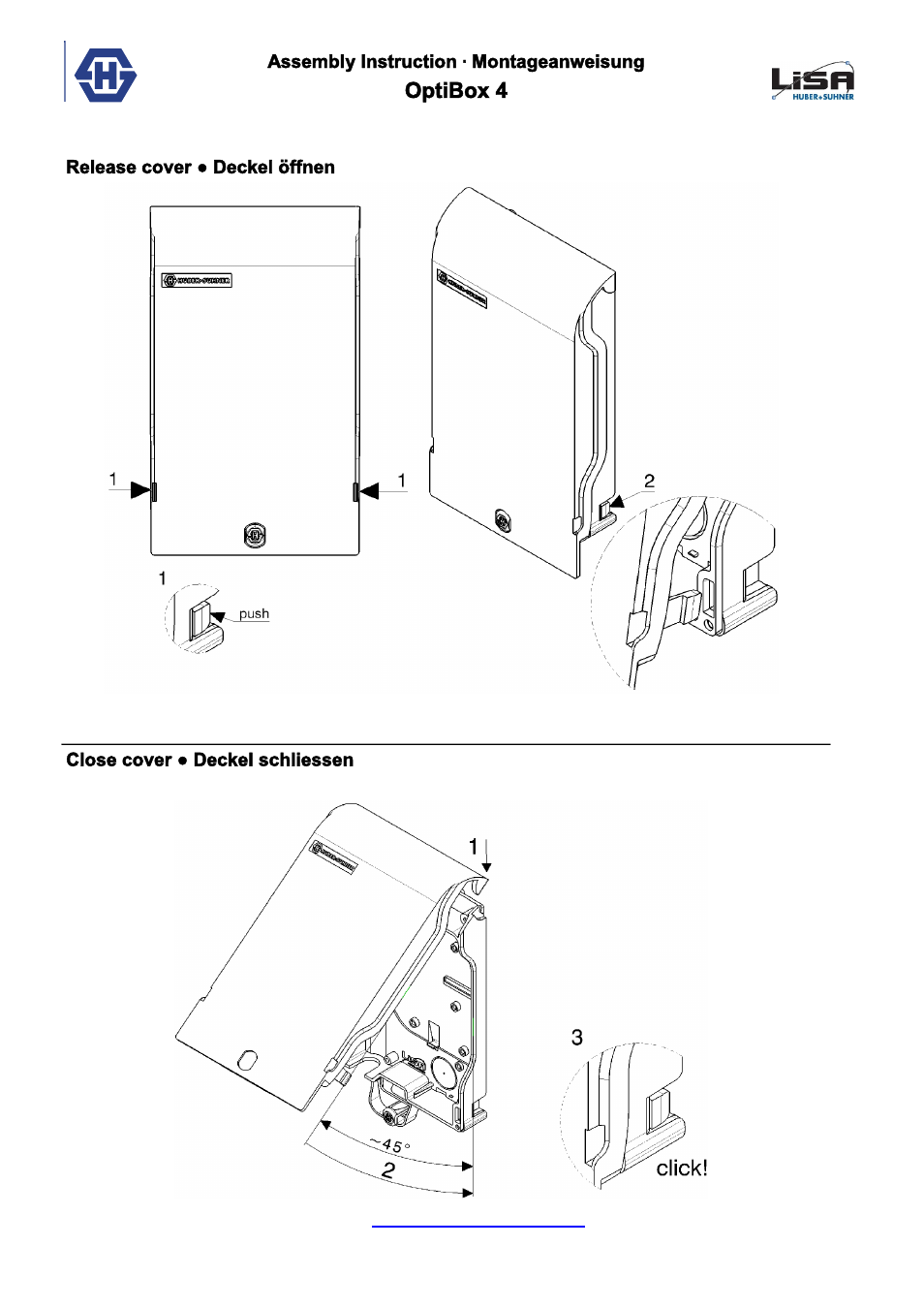 Optibox 4 | HUBER+SUHNER OTB4 User Manual | Page 2 / 9