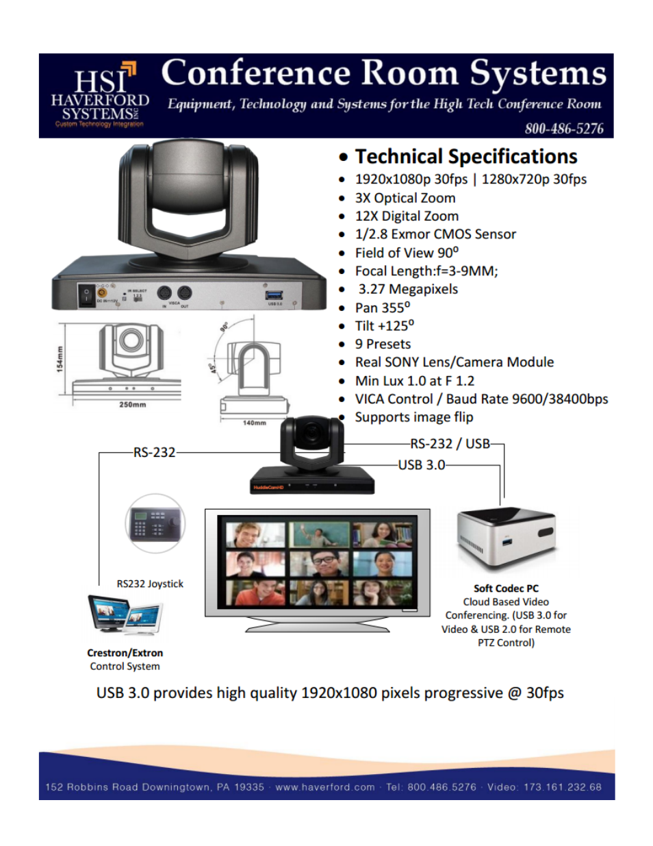 HuddleCamHD 3x Wide User Manual | Page 19 / 21