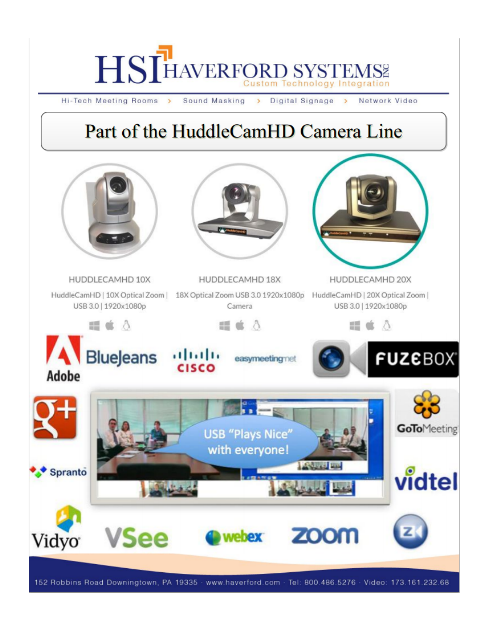 HuddleCamHD 18x User Manual | Page 19 / 20