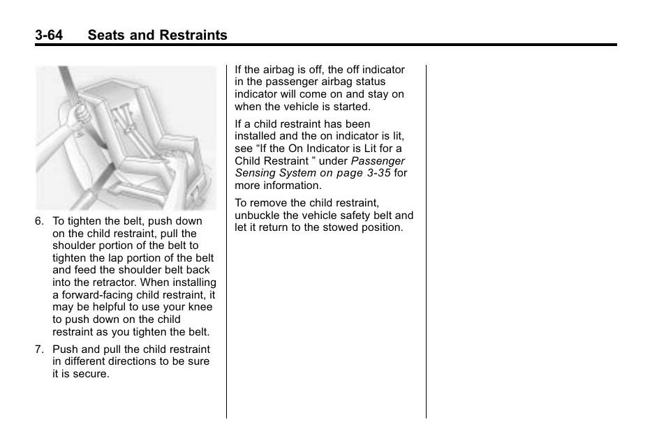 64 seats and restraints | Hummer 2010 H3 User Manual | Page 108 / 410