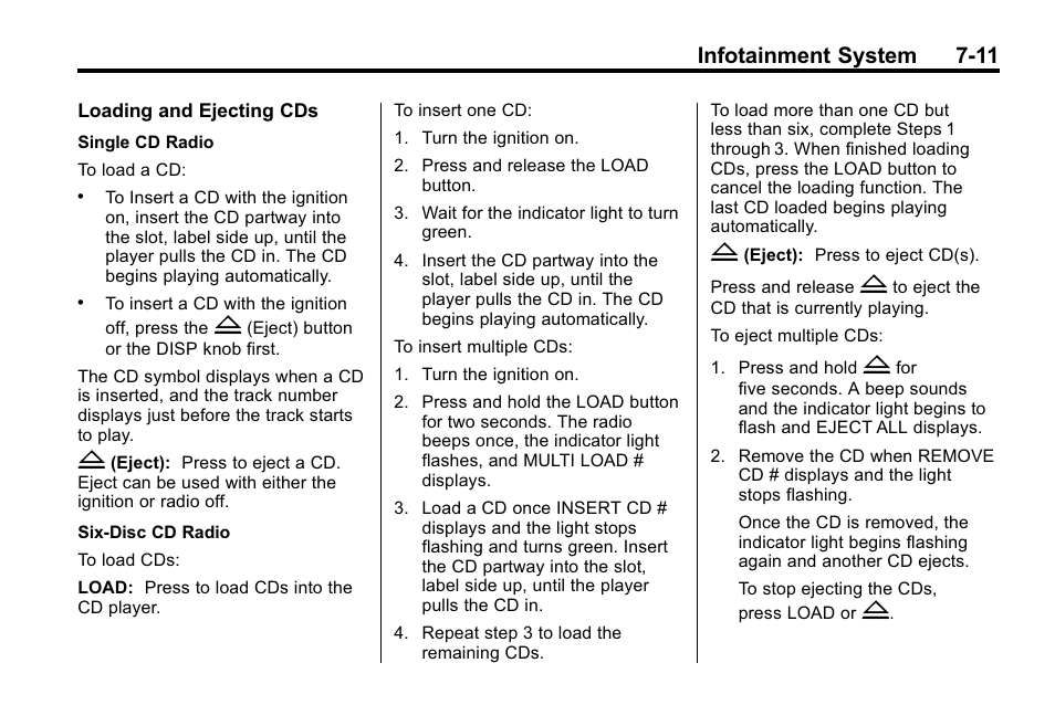 Infotainment system 7-11 | Hummer 2010 H3 User Manual | Page 165 / 410