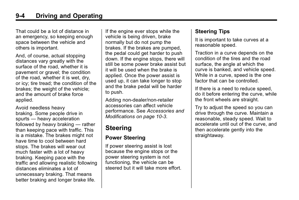 Steering, Steering -4, Parking | 4 driving and operating | Hummer 2010 H3 User Manual | Page 188 / 410