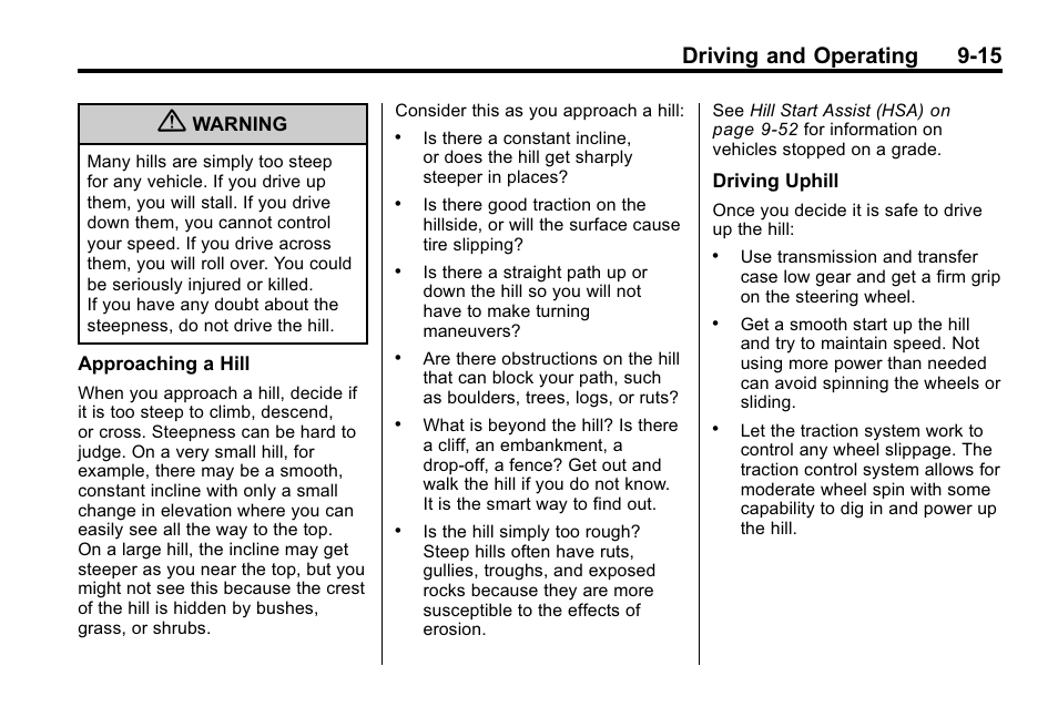 Driving and operating 9-15 | Hummer 2010 H3 User Manual | Page 199 / 410