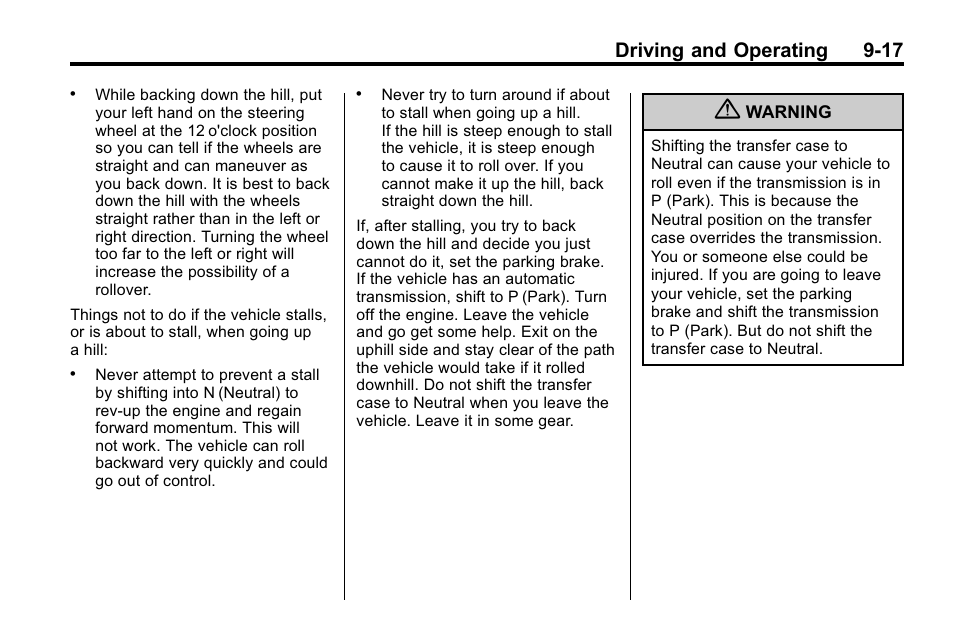 Driving and operating 9-17 | Hummer 2010 H3 User Manual | Page 201 / 410