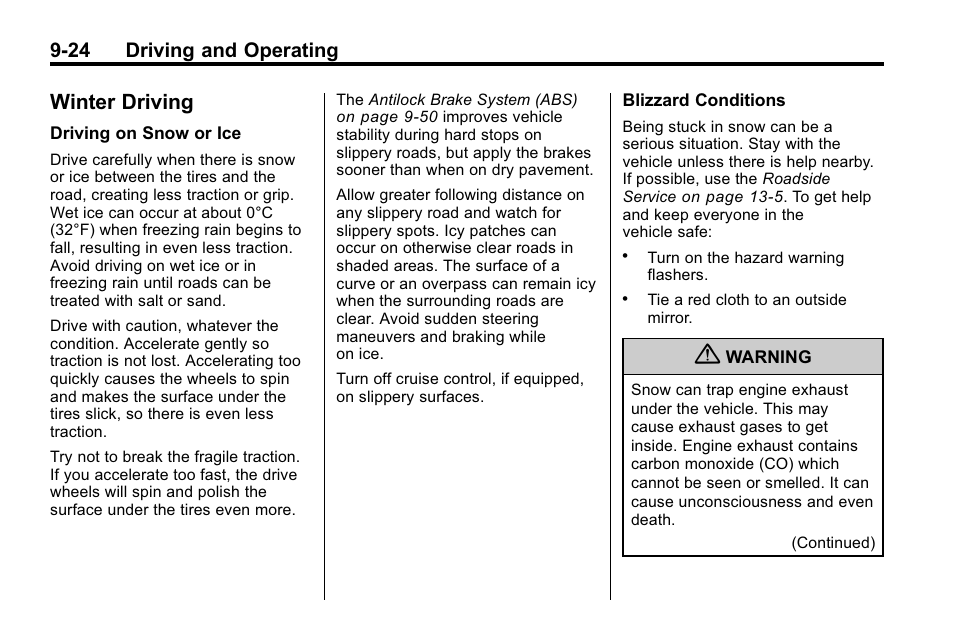 Winter driving, Winter driving -24, Automatic | 24 driving and operating | Hummer 2010 H3 User Manual | Page 208 / 410