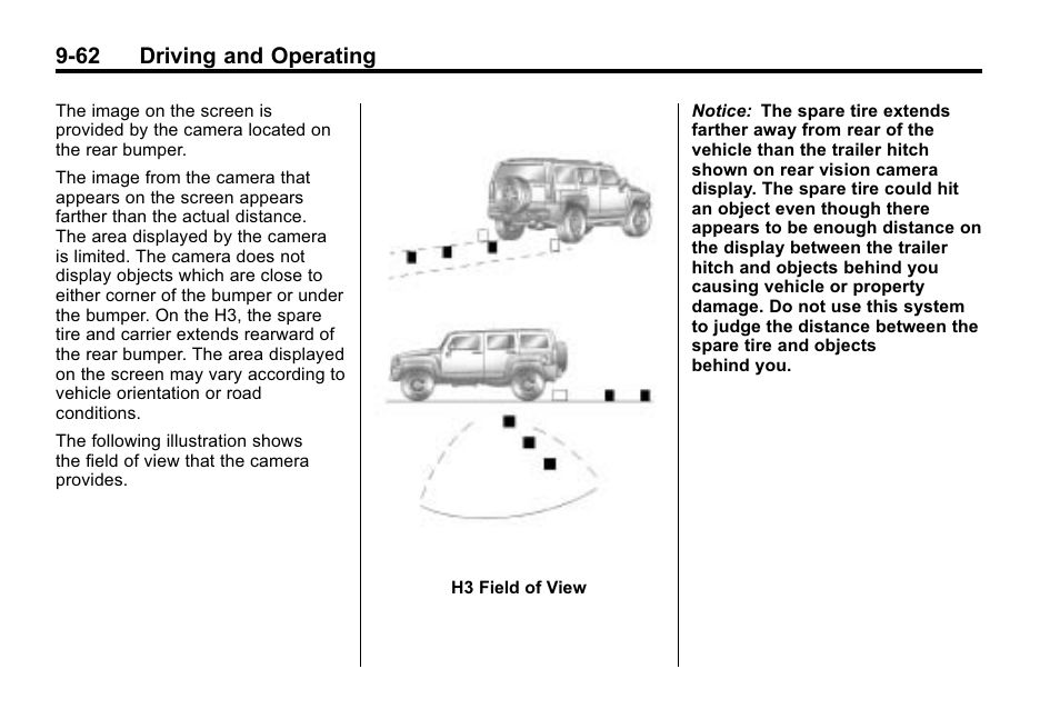 62 driving and operating | Hummer 2010 H3 User Manual | Page 246 / 410