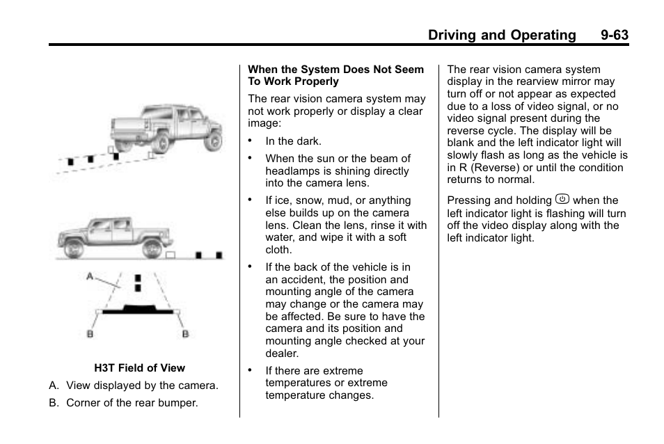 Driving and operating 9-63 | Hummer 2010 H3 User Manual | Page 247 / 410