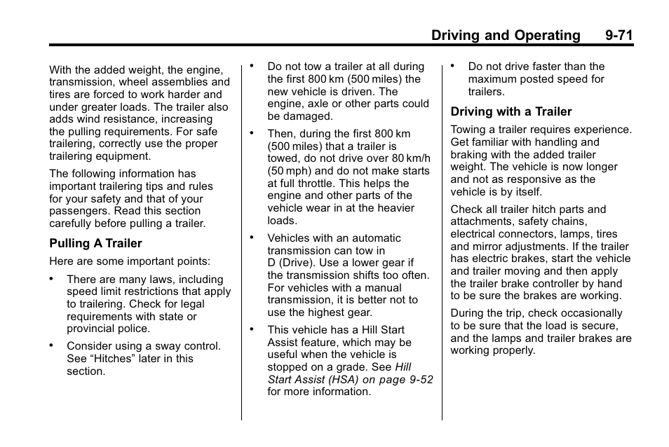 Driving and operating 9-71 | Hummer 2010 H3 User Manual | Page 255 / 410