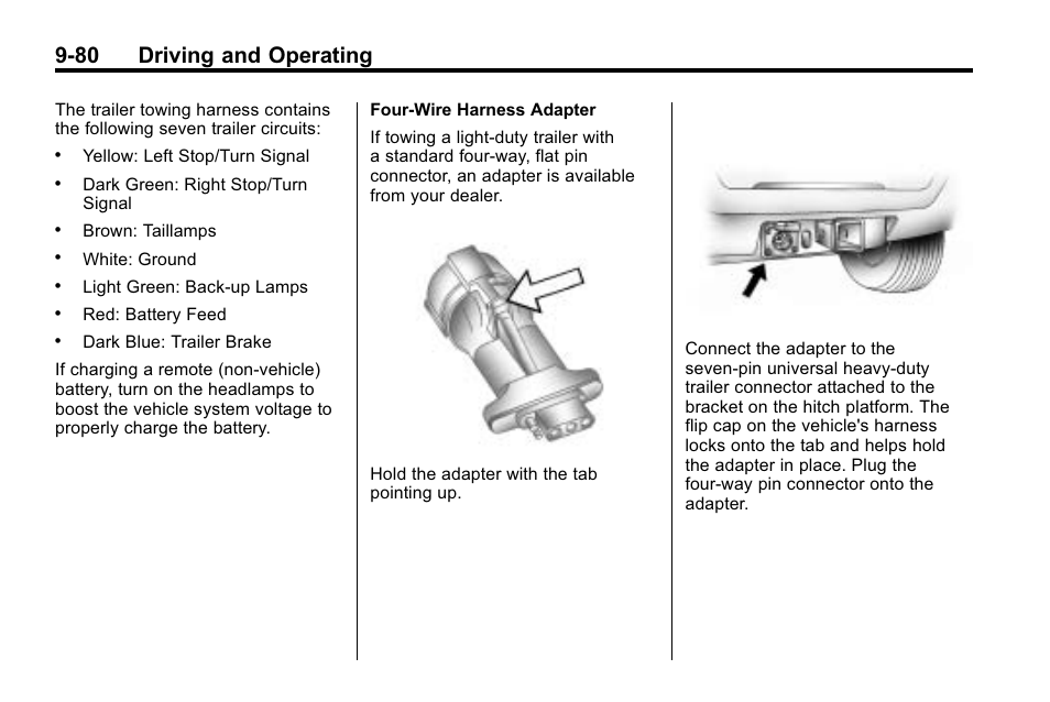 80 driving and operating | Hummer 2010 H3 User Manual | Page 264 / 410