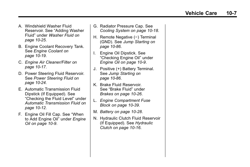 Vehicle care 10-7 | Hummer 2010 H3 User Manual | Page 273 / 410