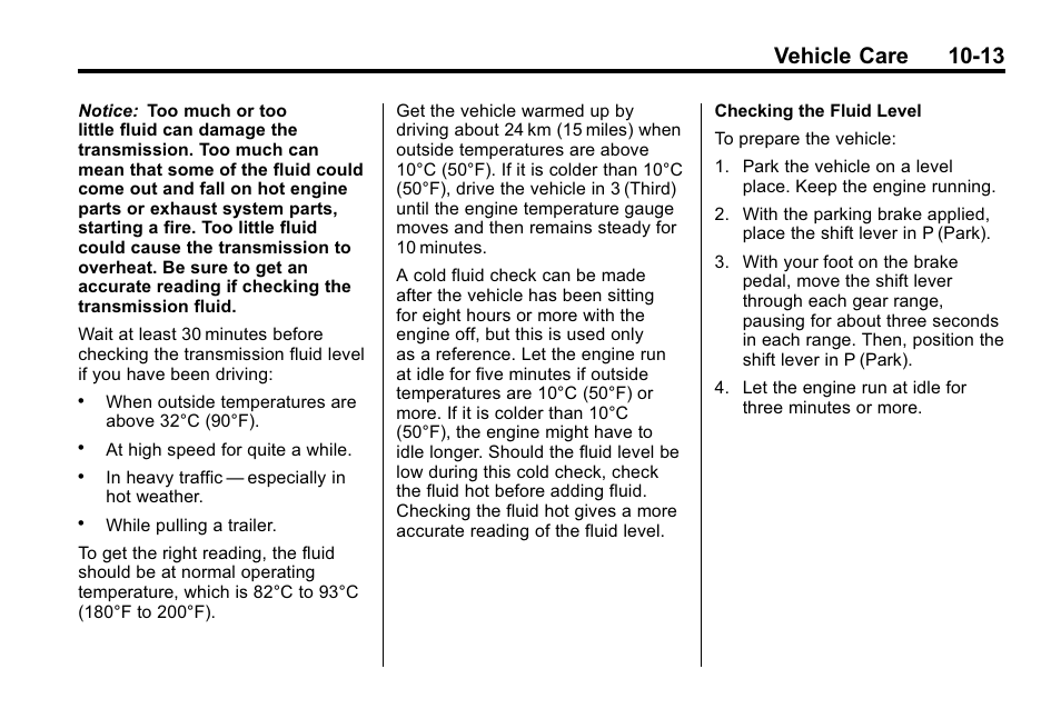 Vehicle care 10-13 | Hummer 2010 H3 User Manual | Page 279 / 410