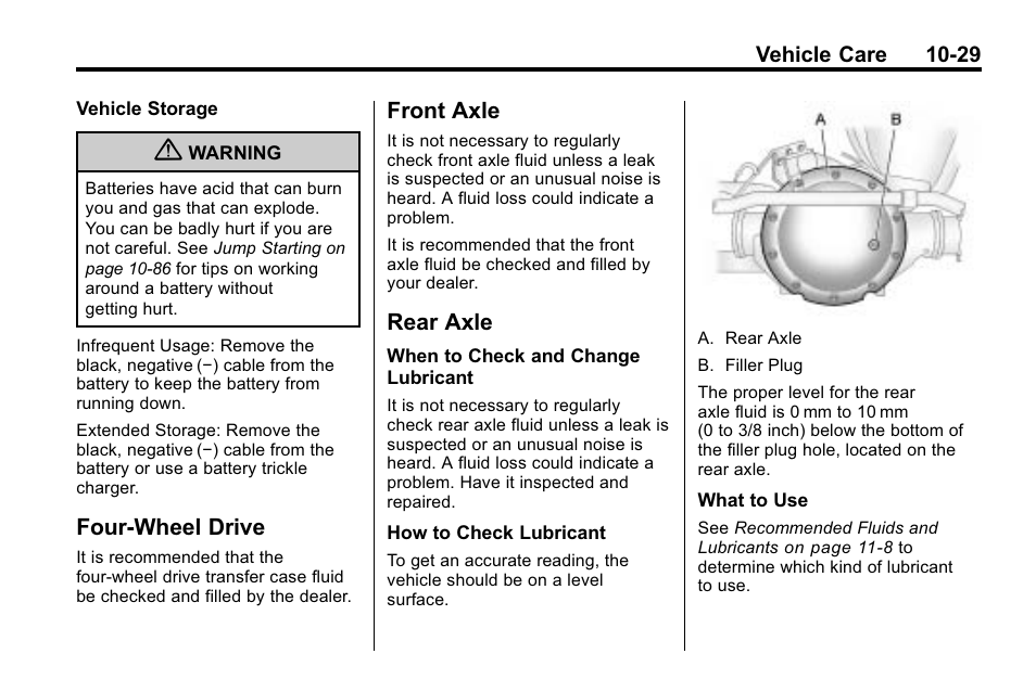 Four-wheel drive, Front axle, Rear axle | Four-wheel drive -29 front axle -29 rear axle -29, License | Hummer 2010 H3 User Manual | Page 295 / 410