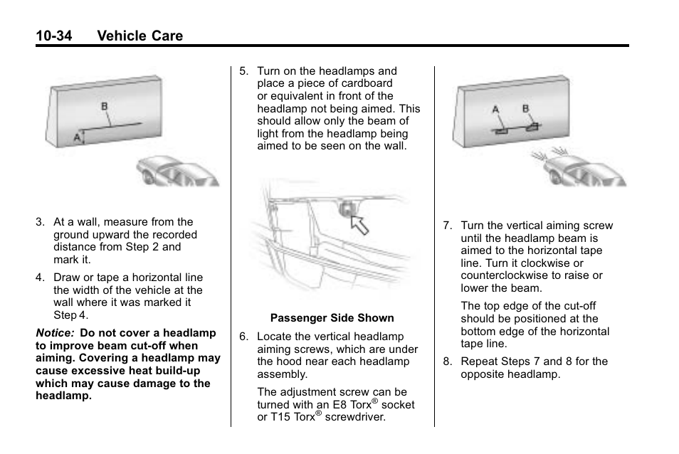 34 vehicle care | Hummer 2010 H3 User Manual | Page 300 / 410