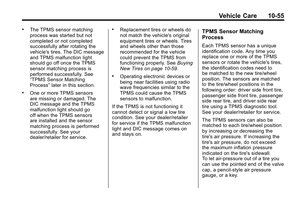 Vehicle care 10-55 | Hummer 2010 H3 User Manual | Page 321 / 410