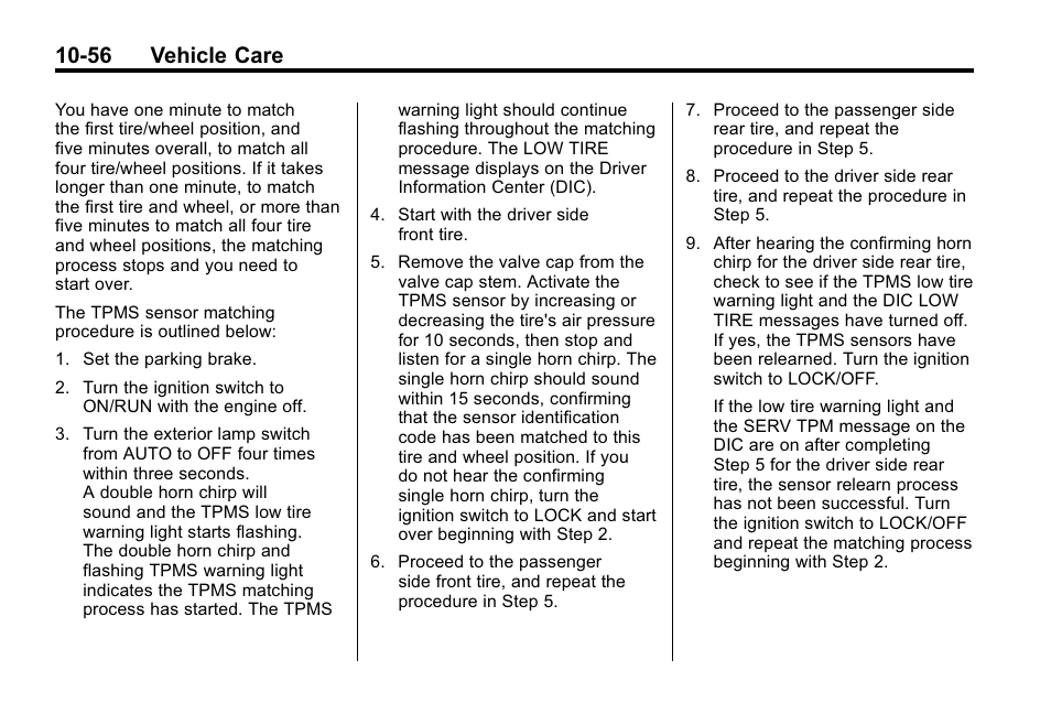 56 vehicle care | Hummer 2010 H3 User Manual | Page 322 / 410