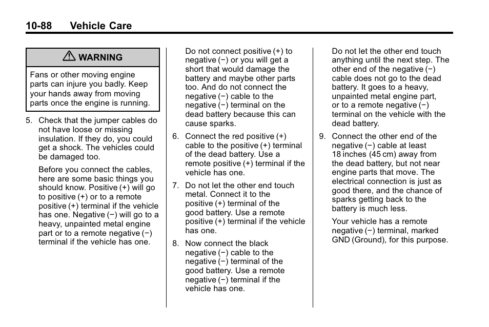 88 vehicle care | Hummer 2010 H3 User Manual | Page 354 / 410