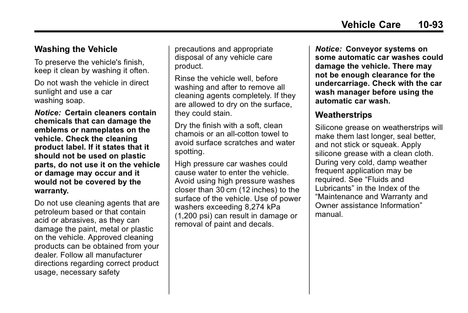 Vehicle care 10-93 | Hummer 2010 H3 User Manual | Page 359 / 410