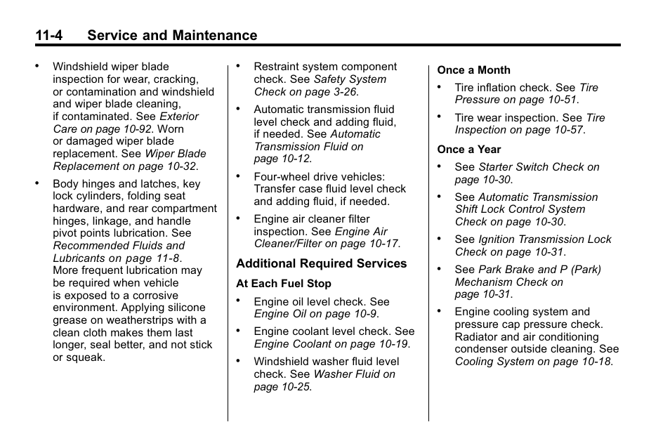 4 service and maintenance, Additional required services | Hummer 2010 H3 User Manual | Page 368 / 410