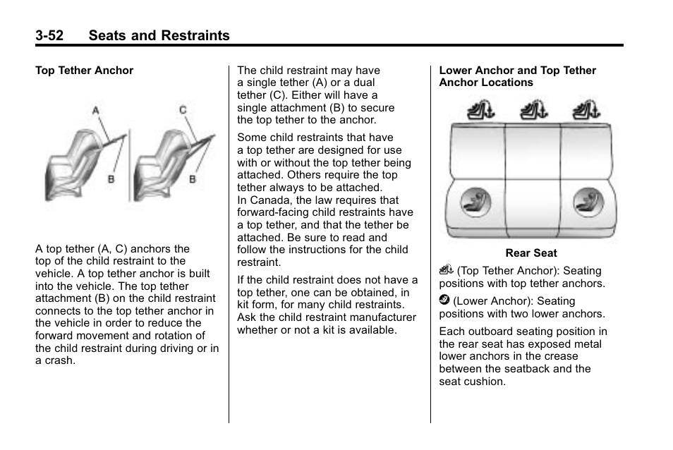 52 seats and restraints | Hummer 2010 H3 User Manual | Page 96 / 410