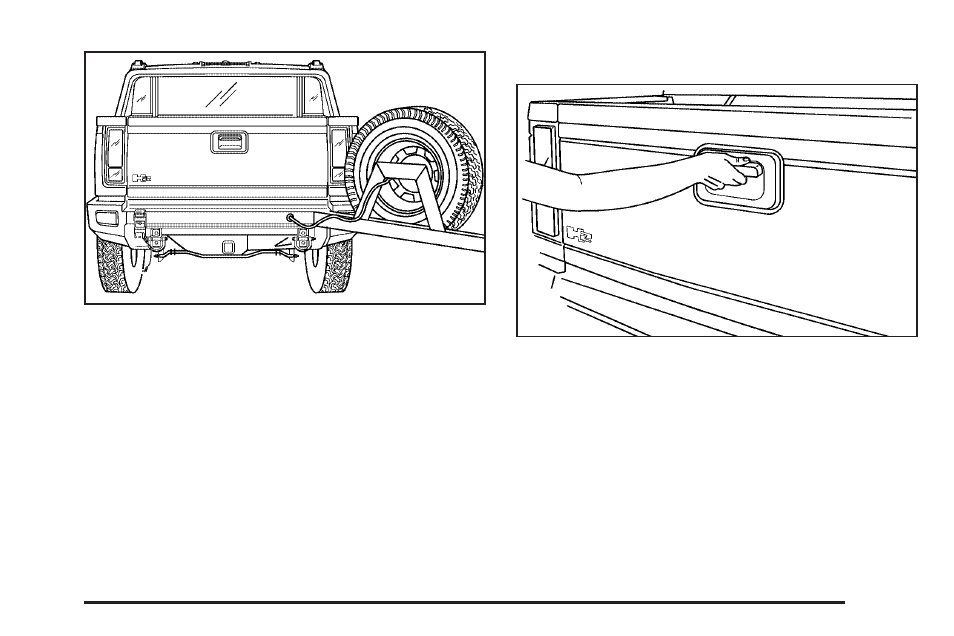 Opening the tailgate | Hummer 2009 H2 User Manual | Page 103 / 524