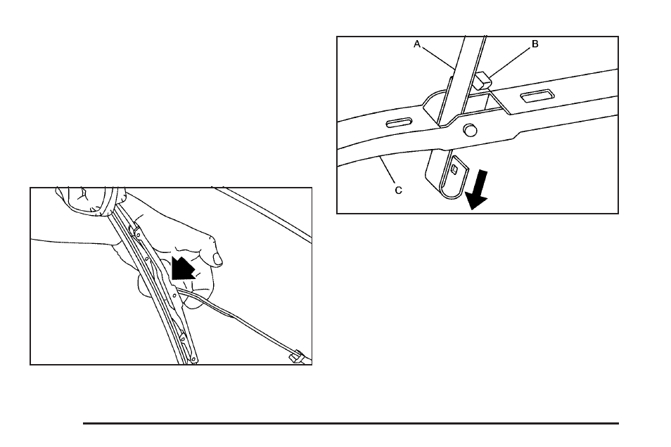 Windshield wiper blade replacement, Windshield wiper blade replacement -56 | Hummer 2009 H2 User Manual | Page 410 / 524