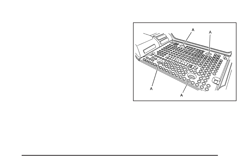 Luggage carrier, Rear seat armrest, Cargo tie downs (sut) | Hummer 2008 H2 User Manual | Page 147 / 504