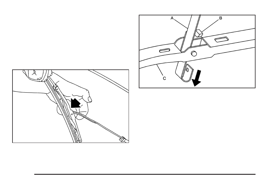 Windshield wiper blade replacement, Windshield wiper blade replacement -54 | Hummer 2008 H2 User Manual | Page 390 / 504