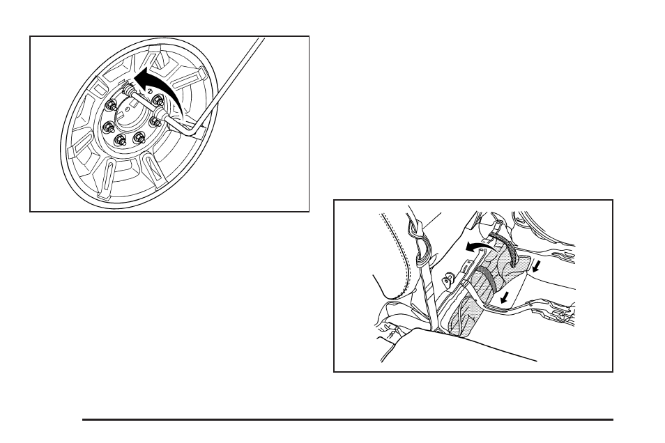 Removing the spare tire and tools (suv), Removing the spare tire and tools (suv) -84, Removing the tools (suv) | Hummer 2008 H2 User Manual | Page 420 / 504