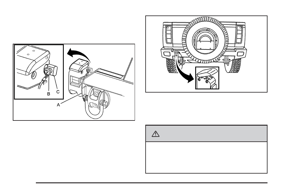 Tailgate/spare tire carrier, Tailgate/spare tire carrier -16, Caution | Hummer 2008 H2 User Manual | Page 98 / 504