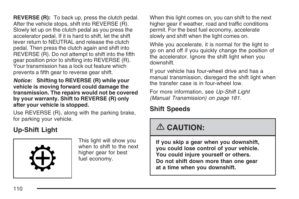 Caution | Hummer 2007 H3 User Manual | Page 110 / 480