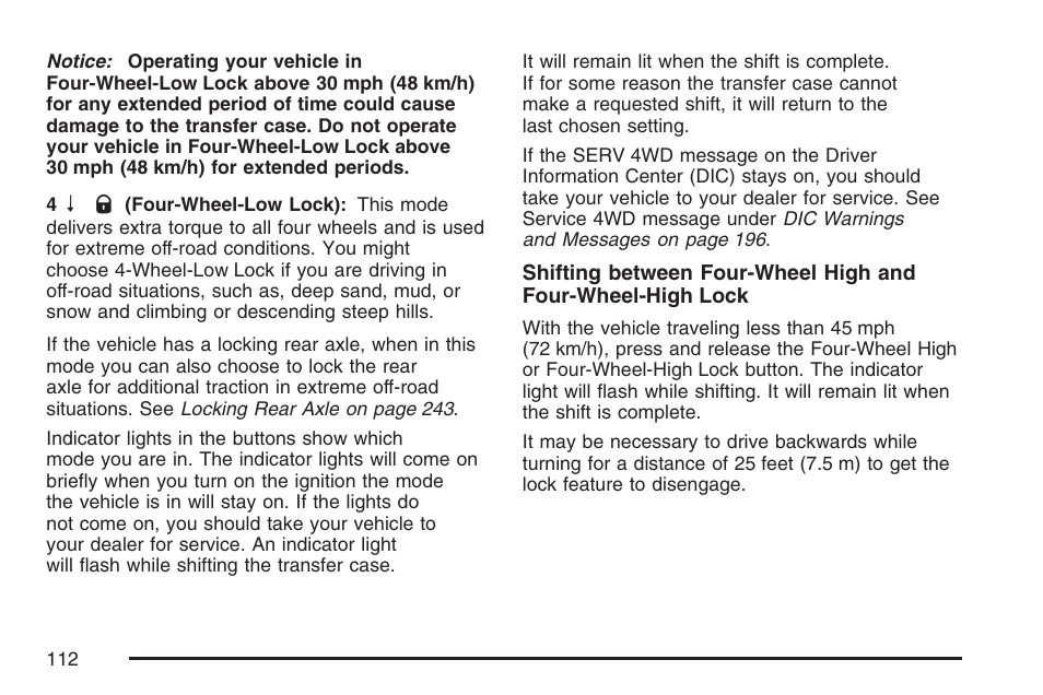 Hummer 2007 H3 User Manual | Page 112 / 480