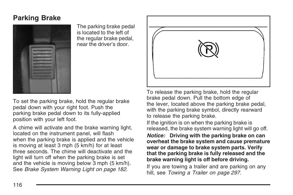 Parking brake | Hummer 2007 H3 User Manual | Page 116 / 480
