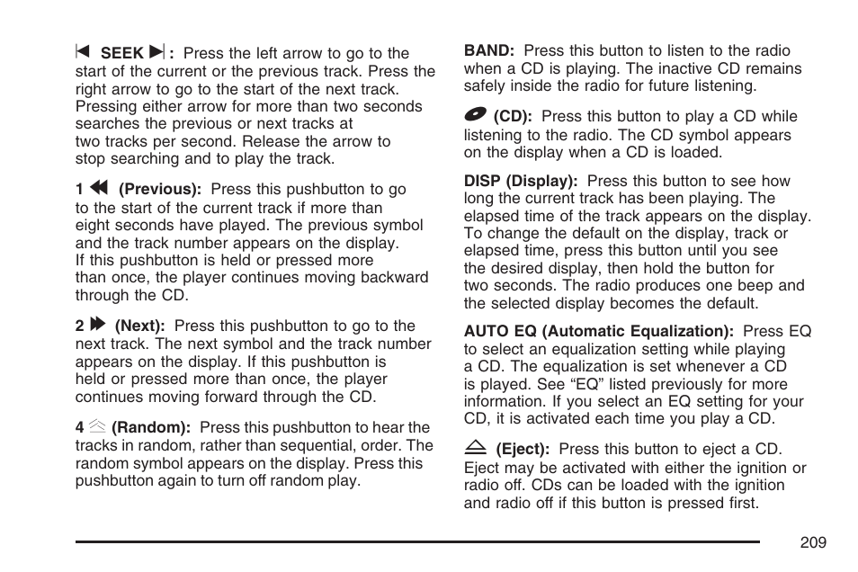 Hummer 2007 H3 User Manual | Page 209 / 480