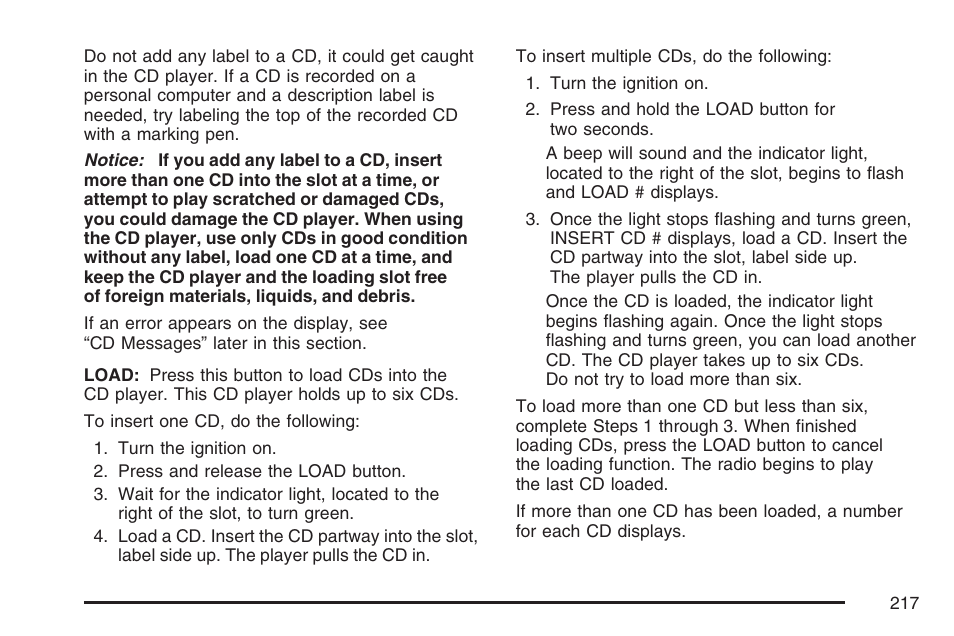 Hummer 2007 H3 User Manual | Page 217 / 480