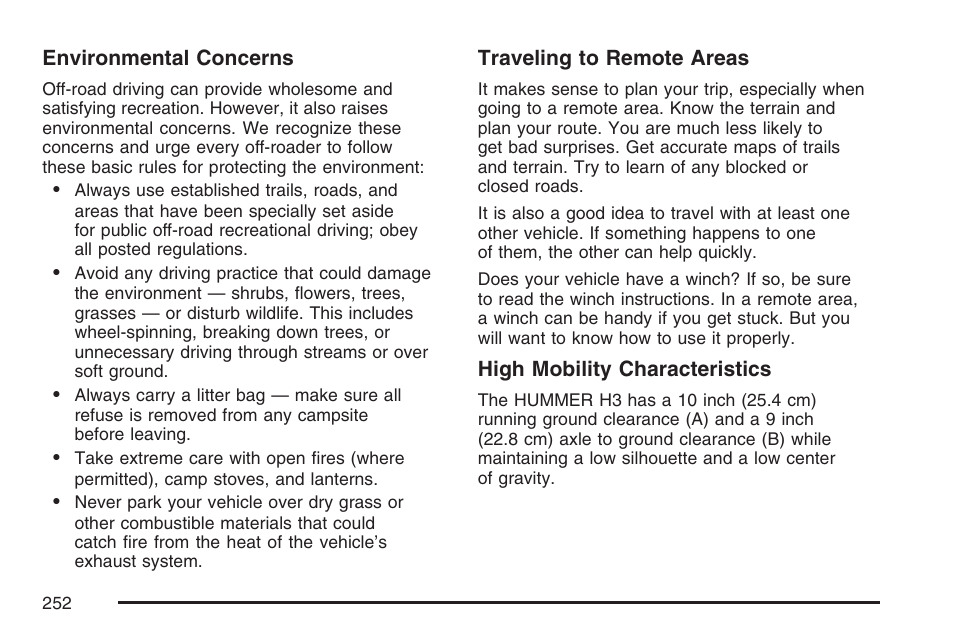 Hummer 2007 H3 User Manual | Page 252 / 480