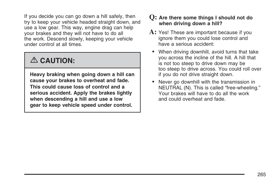 Caution | Hummer 2007 H3 User Manual | Page 265 / 480