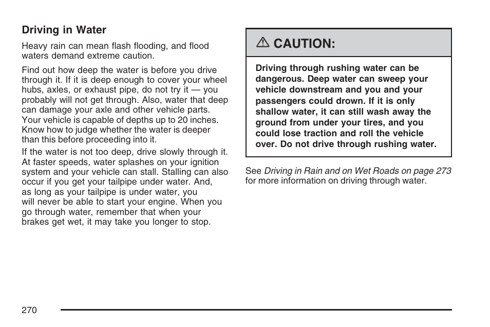 Caution | Hummer 2007 H3 User Manual | Page 270 / 480