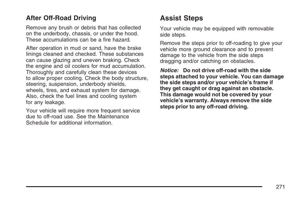 Assist steps | Hummer 2007 H3 User Manual | Page 271 / 480