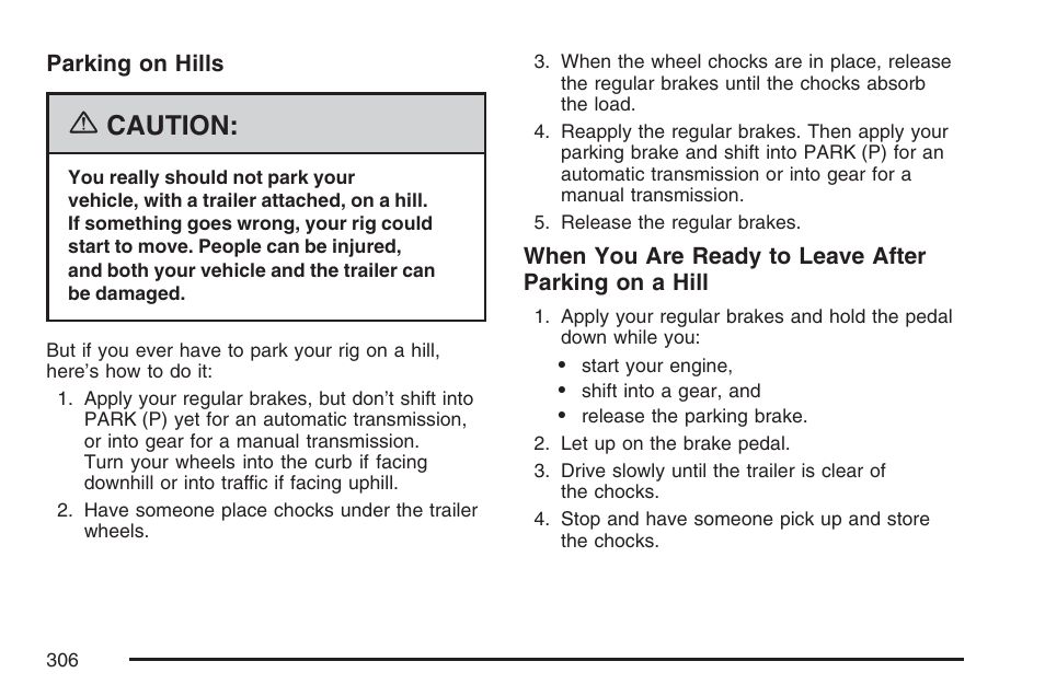 Caution | Hummer 2007 H3 User Manual | Page 306 / 480