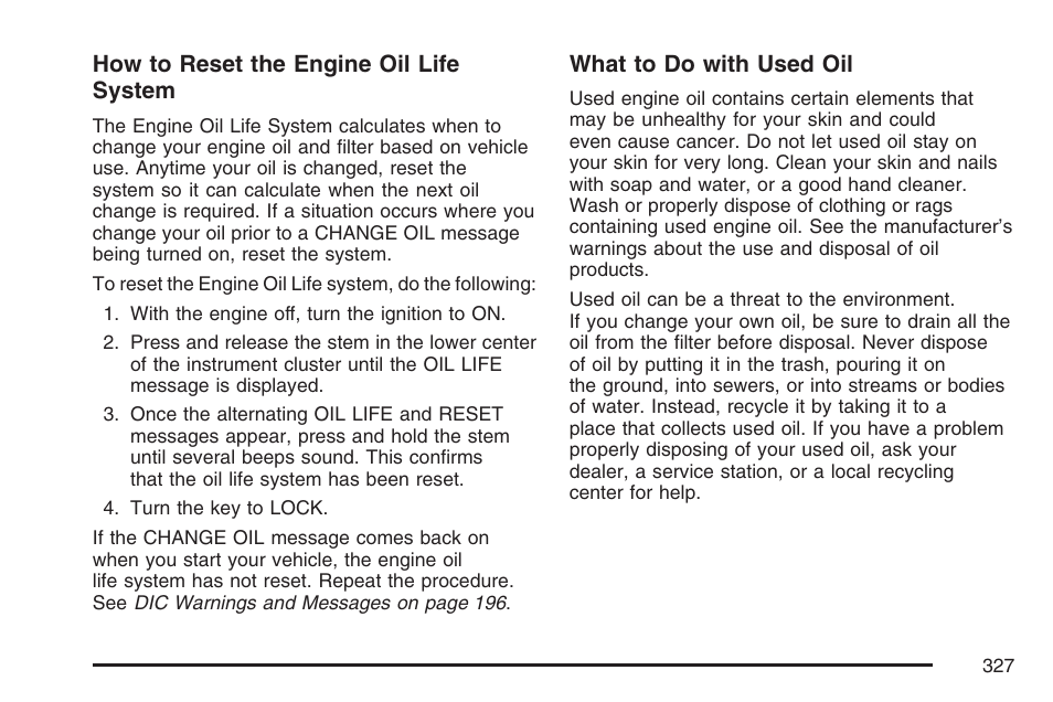 Hummer 2007 H3 User Manual | Page 327 / 480